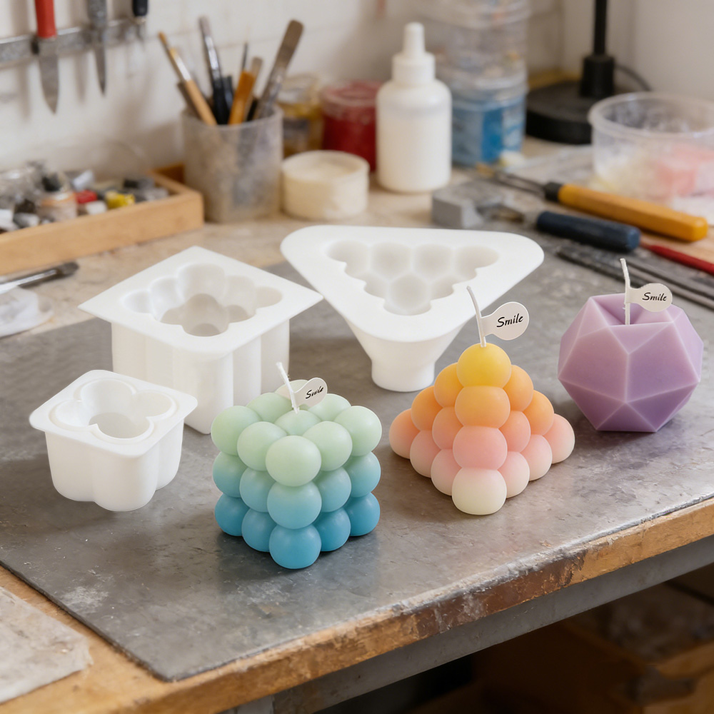 Candle Supplies Kit - Juego de Moldes de Silicona para