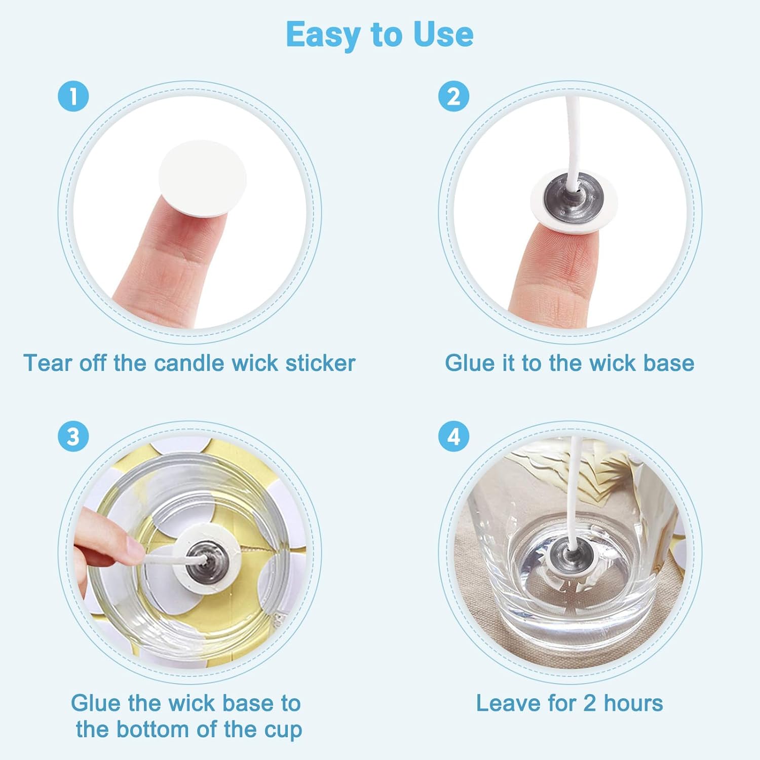 400 uds/100 Uds pegatinas de m - Candle Supplies Kit reseña y precio